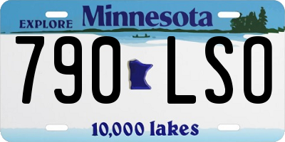 MN license plate 790LSO