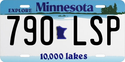 MN license plate 790LSP