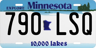 MN license plate 790LSQ