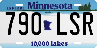 MN license plate 790LSR