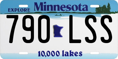 MN license plate 790LSS