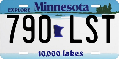 MN license plate 790LST
