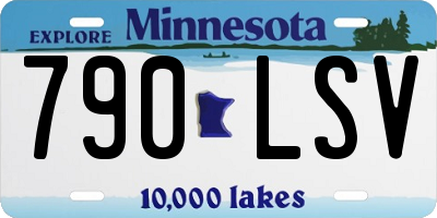 MN license plate 790LSV