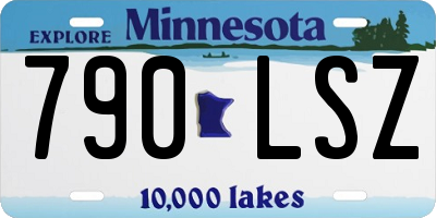MN license plate 790LSZ
