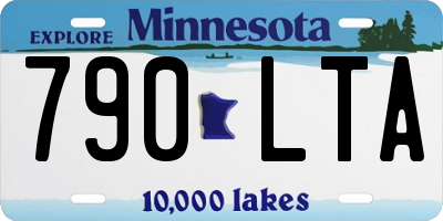 MN license plate 790LTA