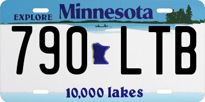 MN license plate 790LTB