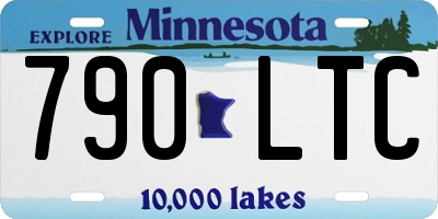 MN license plate 790LTC