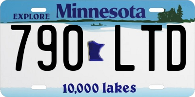 MN license plate 790LTD