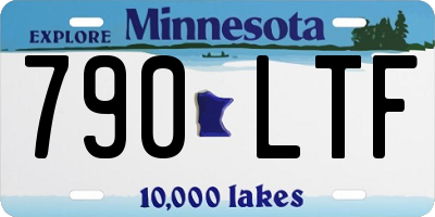 MN license plate 790LTF