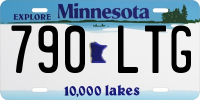 MN license plate 790LTG