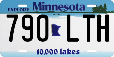 MN license plate 790LTH