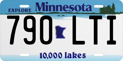 MN license plate 790LTI