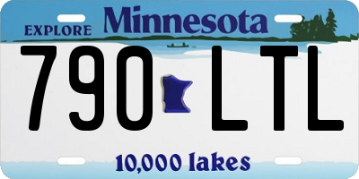 MN license plate 790LTL