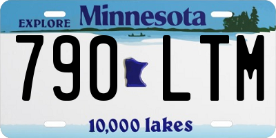 MN license plate 790LTM