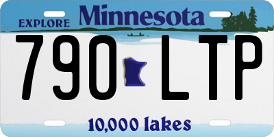 MN license plate 790LTP