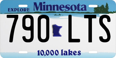 MN license plate 790LTS