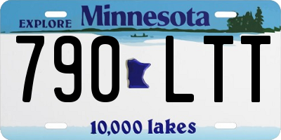MN license plate 790LTT