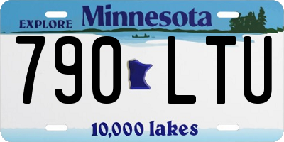 MN license plate 790LTU