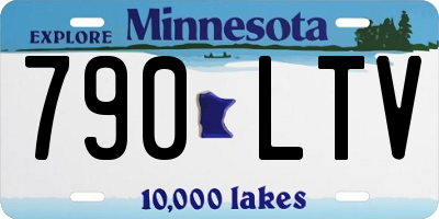 MN license plate 790LTV