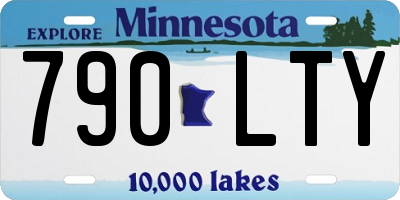 MN license plate 790LTY