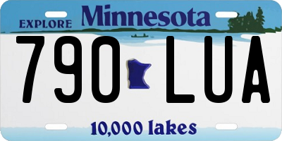 MN license plate 790LUA