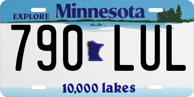 MN license plate 790LUL