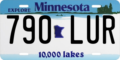 MN license plate 790LUR