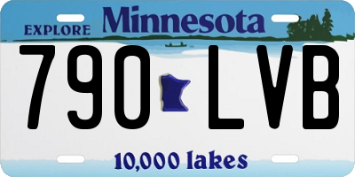 MN license plate 790LVB