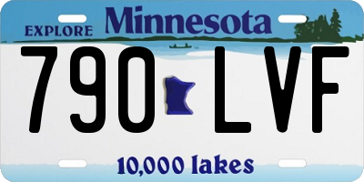 MN license plate 790LVF