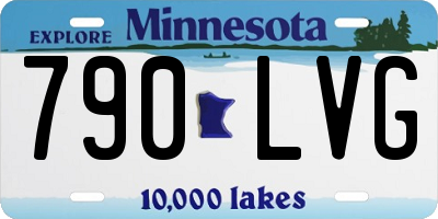 MN license plate 790LVG