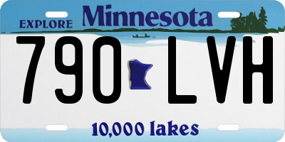MN license plate 790LVH