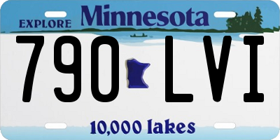 MN license plate 790LVI
