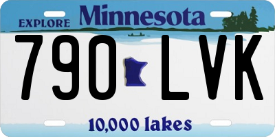 MN license plate 790LVK