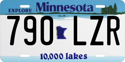 MN license plate 790LZR