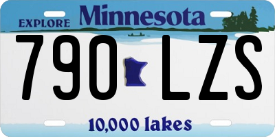 MN license plate 790LZS