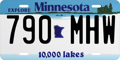 MN license plate 790MHW