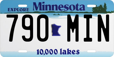 MN license plate 790MIN