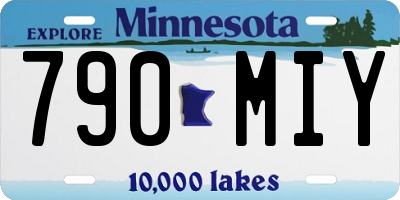 MN license plate 790MIY