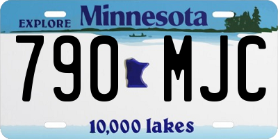 MN license plate 790MJC