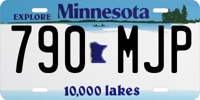 MN license plate 790MJP