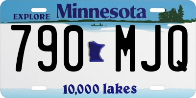 MN license plate 790MJQ