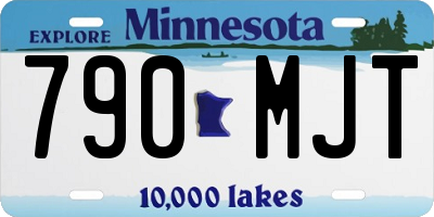 MN license plate 790MJT