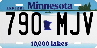 MN license plate 790MJV