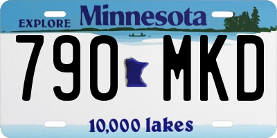 MN license plate 790MKD