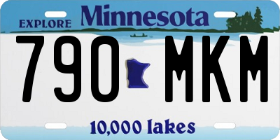 MN license plate 790MKM