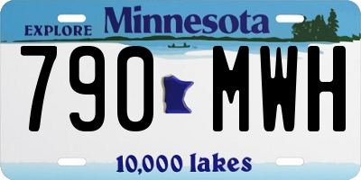 MN license plate 790MWH