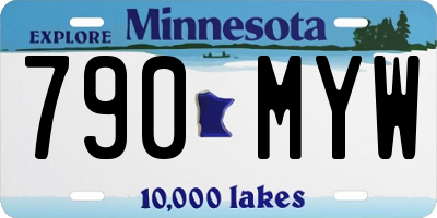 MN license plate 790MYW