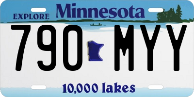 MN license plate 790MYY