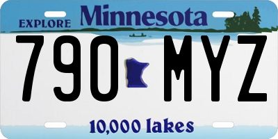 MN license plate 790MYZ
