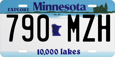 MN license plate 790MZH